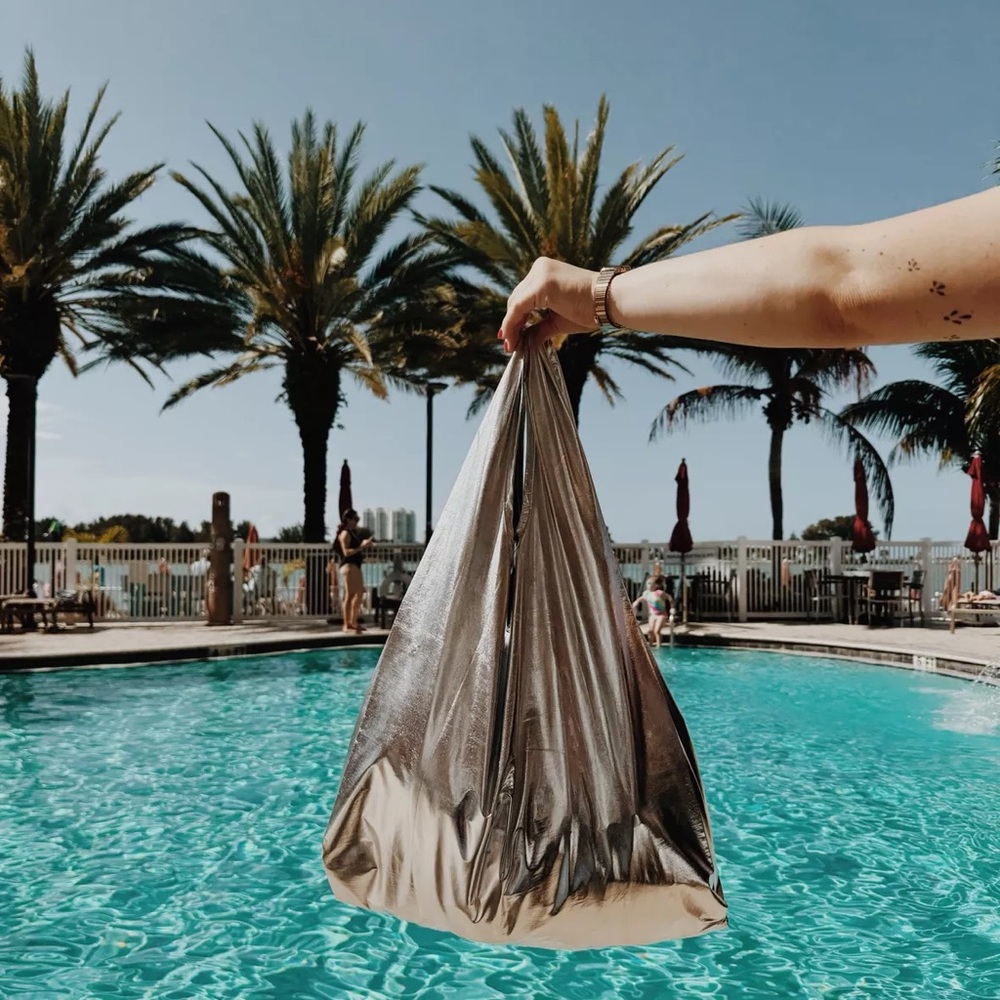 BAGGU Bronze Metallic Standard Tote Bag